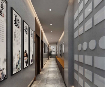 New Chinese Style Corridor Elevator Hall-ID:779278998