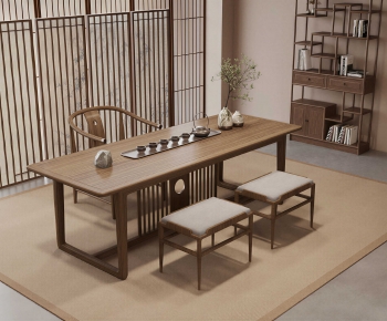 New Chinese Style Tea Tables And Chairs-ID:789460901