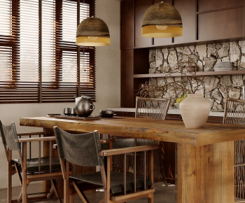 Japanese Style Dining Room-ID:653609043