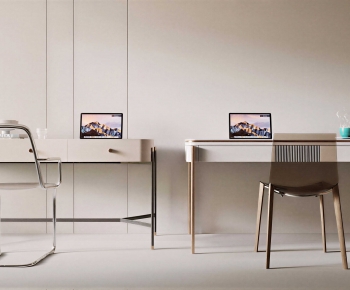 Modern Computer Desk And Chair-ID:438105114