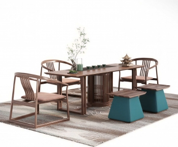 New Chinese Style Tea Tables And Chairs-ID:528669498