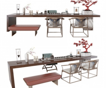 New Chinese Style Tea Tables And Chairs-ID:364301929