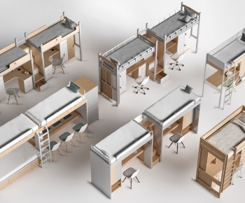 Modern Bunk Bed-ID:725550894