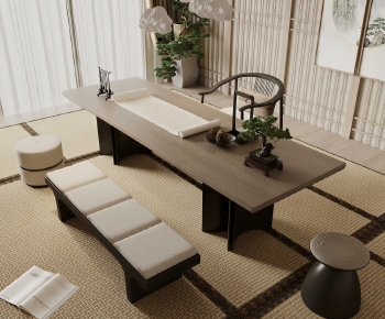 New Chinese Style Tea Tables And Chairs-ID:957726969