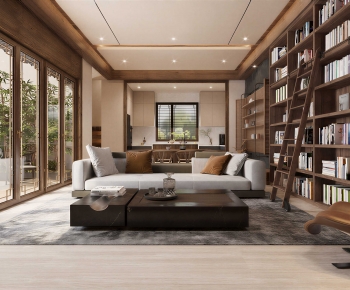 Modern A Living Room-ID:683264977