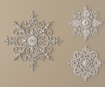 French Style Plaster Carved Top Plate-ID:435168989