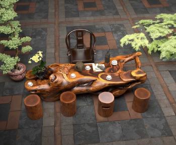 New Chinese Style Tea Tables And Chairs-ID:971822023