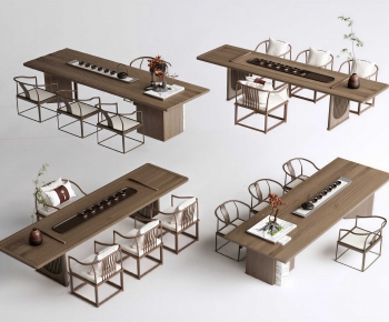 New Chinese Style Tea Tables And Chairs-ID:434396988