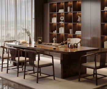 New Chinese Style Tea Tables And Chairs-ID:887749911