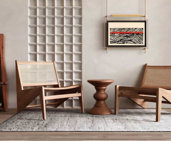 Wabi-sabi Style Lounge Chair-ID:921535027