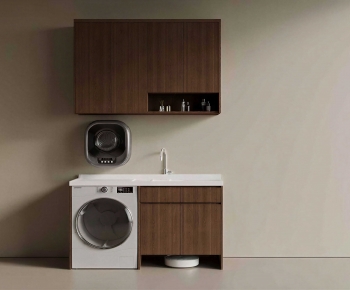 Modern Laundry Cabinet-ID:732034927