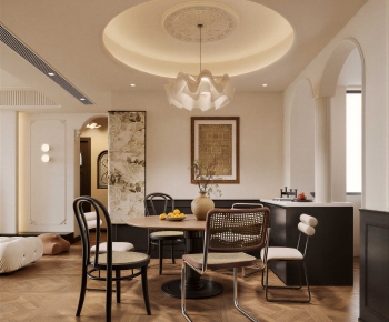 Retro Style Dining Room-ID:136867058