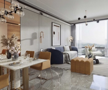 Modern A Living Room-ID:401961095