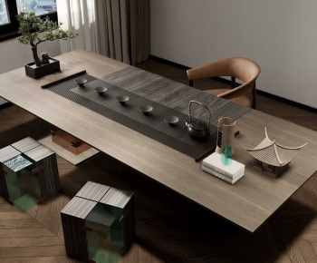 New Chinese Style Tea Tables And Chairs-ID:412755018