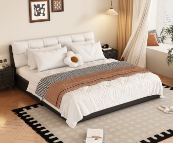 Modern Double Bed-ID:216501953