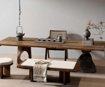 New Chinese Style Tea Tables And Chairs-ID:417227983