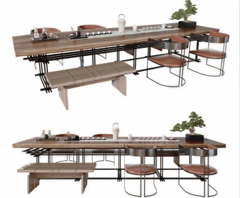 New Chinese Style Tea Tables And Chairs-ID:513639934