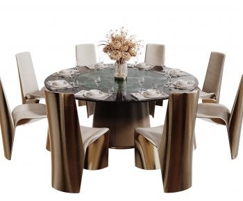 Modern Dining Table And Chairs-ID:844950915