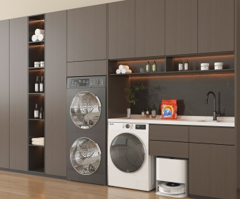 Modern Laundry Cabinet-ID:184323076
