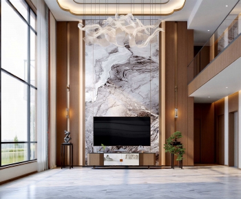 New Chinese Style A Living Room-ID:779948003