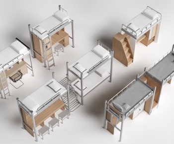 Modern Bunk Bed-ID:954921966