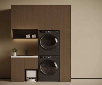 Modern Laundry Cabinet-ID:802993068