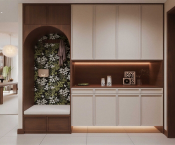 French Style Shoe Cabinet-ID:301239975