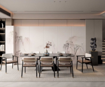 New Chinese Style Dining Room-ID:174830915