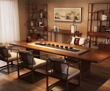 New Chinese Style Tea Tables And Chairs-ID:685360913