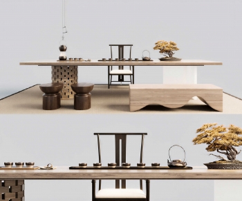 New Chinese Style Tea Tables And Chairs-ID:336642038