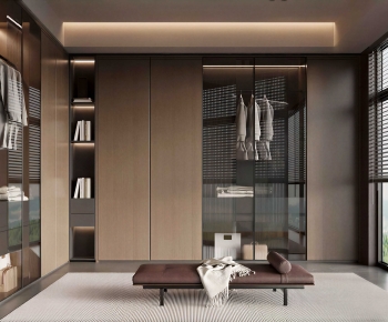 Modern Clothes Storage Area-ID:814064031