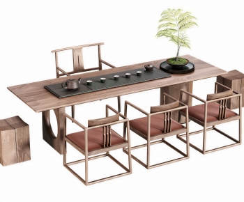 New Chinese Style Tea Tables And Chairs-ID:195449119