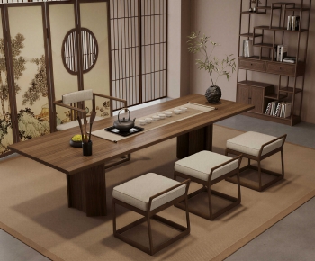 New Chinese Style Tea Tables And Chairs-ID:606255056