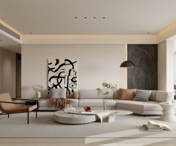 Modern A Living Room-ID:296961074