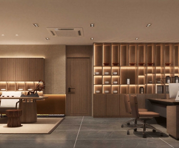 New Chinese Style Manager's Office-ID:509810443