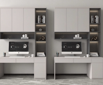 Modern Computer Desk And Chair-ID:525976909