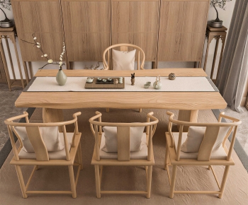 New Chinese Style Tea Tables And Chairs-ID:679903039