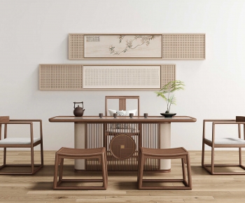 New Chinese Style Tea Tables And Chairs-ID:124811896