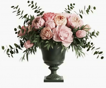 Simple European Style Flower Arrangement-ID:927393915