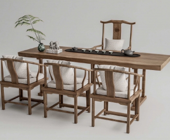New Chinese Style Dining Table And Chairs-ID:569731958
