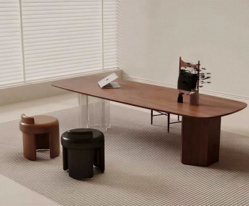 Modern Computer Desk And Chair-ID:100710462