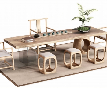 New Chinese Style Tea Tables And Chairs-ID:533535009