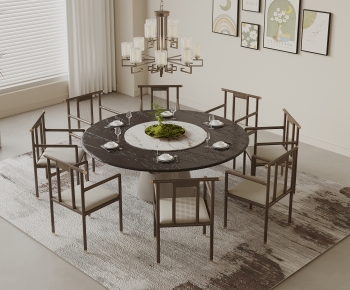 New Chinese Style Dining Table And Chairs-ID:924664021