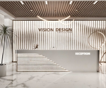 Modern Office Reception Desk-ID:968235971