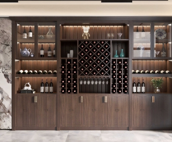 New Chinese Style Wine Cabinet-ID:970729118