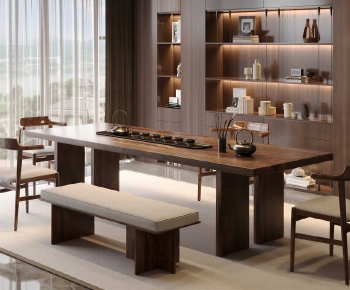 New Chinese Style Tea Tables And Chairs-ID:288422112