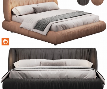 Modern Double Bed-ID:920136937