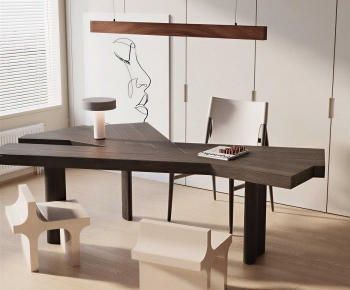 Modern Computer Desk And Chair-ID:249773986