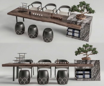 New Chinese Style Tea Tables And Chairs-ID:997514961