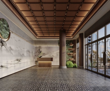 New Chinese Style Lobby Hall-ID:335558895